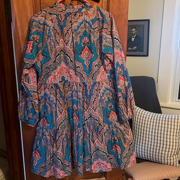 J.Crew Paisley Tiered Dress - Picture 4 of 4